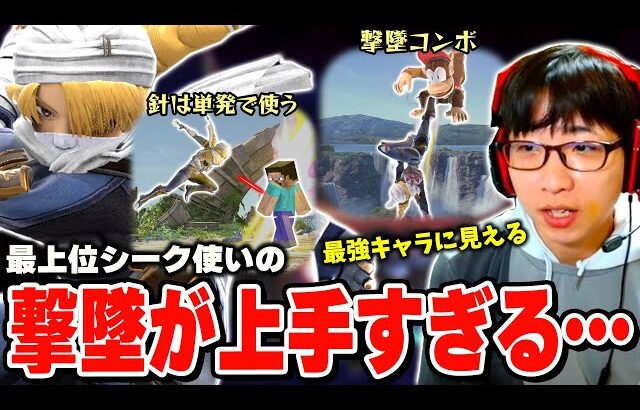 篝火TOP8の実績を持つ全一シークの撃墜がスムーズすぎて最強キャラにしか見えない【スマブラSP】