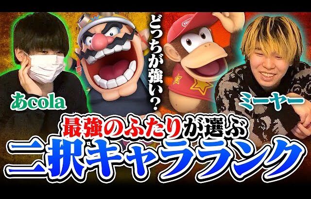 世界最強の2人に、ひたすら2択で強いキャラを選び続けてもらったら”スマブラSPの結論キャラランク”が完成するのでは？