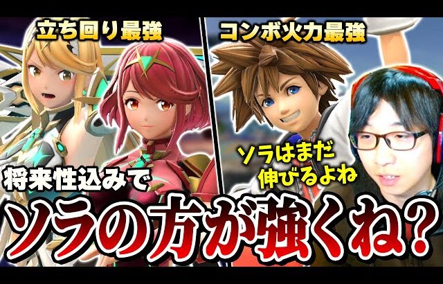 DLC2らしいパワーを持つホムヒカとソラ。将来的にどっちの方が強くなるのか考えるまさし【スマブラSP】