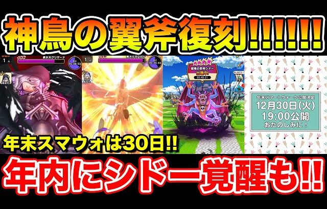 【ドラクエウォーク】まさかの神鳥の翼斧復刻!!!!! そして年内シドー覚醒実装で、年始は一体何がくるんだ…【DQW】
