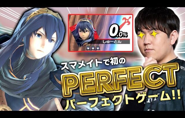 ルキナスマメイトにて　JYテリーにパーフェクトゲームを決めテンションがぶち上がるしゅーとん【スマブラSP】