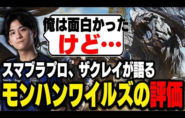 2025年を騒がせた『モンハンワイルズ』の評価を語るスマブラプロのザクレイ【スマブラSP】