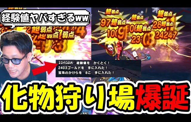 【ドラクエウォーク】経験値がヤバすぎるｗｗ千里行を無凸でワンパン周回できる衝撃の狩り場が見つかったぞ・・