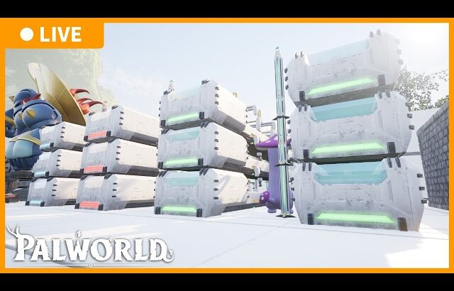 【パルワールド】メインデータの拠点改築＋資源回収 1日目