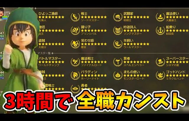 全職業カンストさせるのが楽勝すぎる！3時間で完了させる方法を説明します。【ドラゴンクエスト7リイマジンド】【naotin】