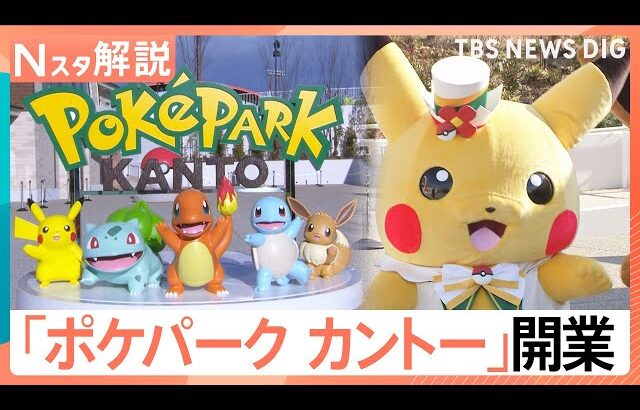 600匹超のポケモンに出会える「ポケパーク カントー」オープン、キャラクター×テーマパーク なぜ続々？【Nスタ解説】｜TBS NEWS DIG