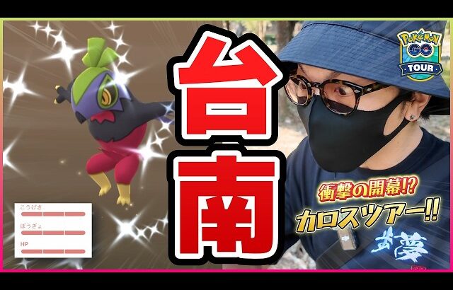 【ポケモンGO】極限の８時間！！歩かなければ何も起こらない！！この日、初めて登場する色違いを全て捕獲せよ！！【カロスツアー台南：１日目】
